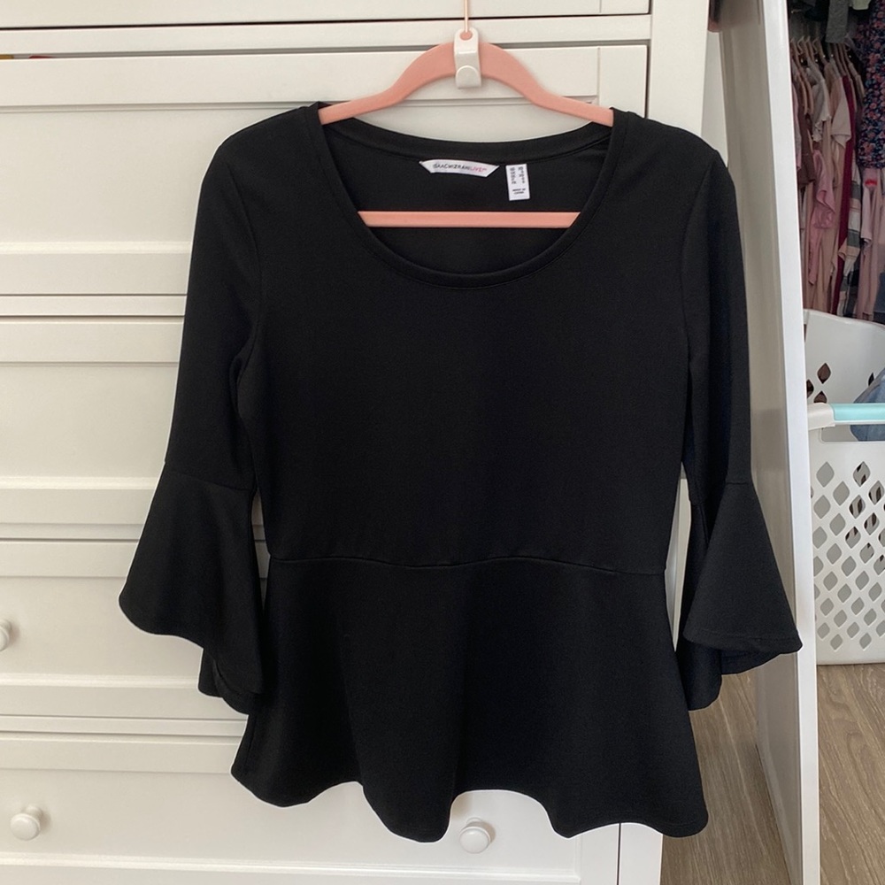 Isaac Mizrahi Bell Sleeve Blouse